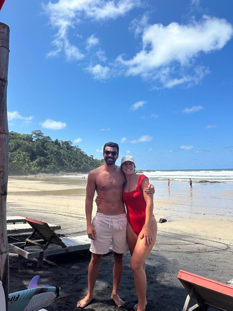 Marina e Gustavo em Itacaré