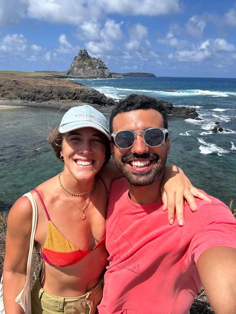 Marina e Gustavo em Fernando de Noronha