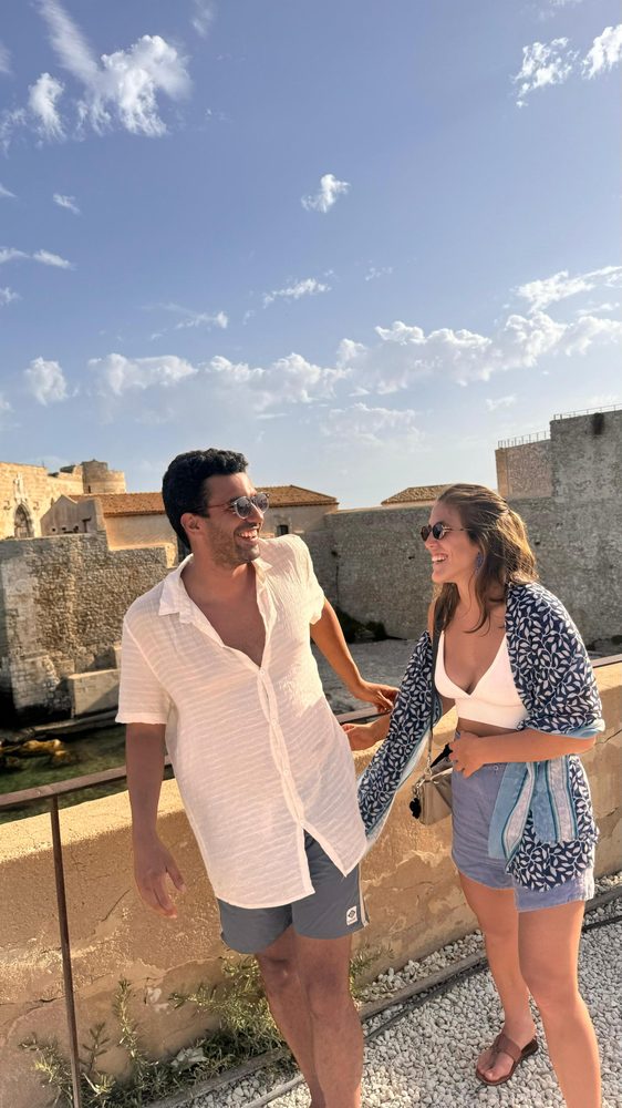 Marina e Gustavo na Itália